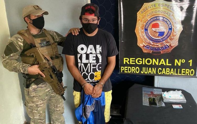 En Pedro Juan Caballero detuvieron a un proveedor de cocaína para el narco menudeo