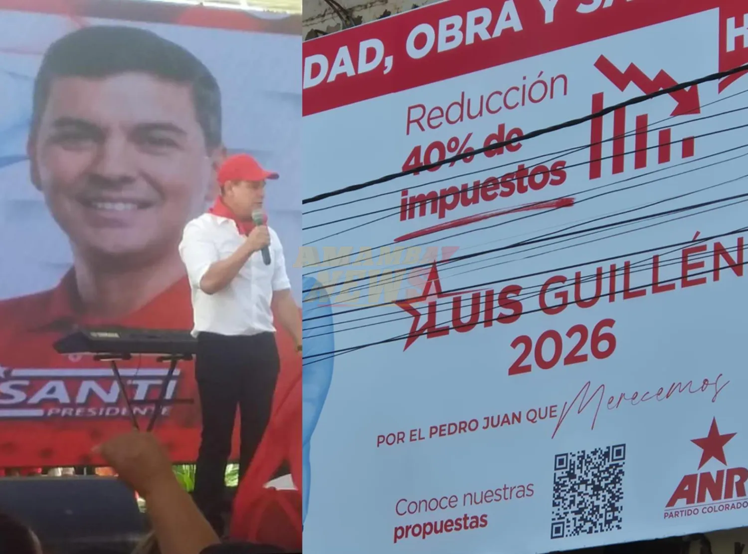 La mentira tiene pata corta y Santi destroza promesa de Luis Guillén de reducir impuestos en Pedro Juan Caballero