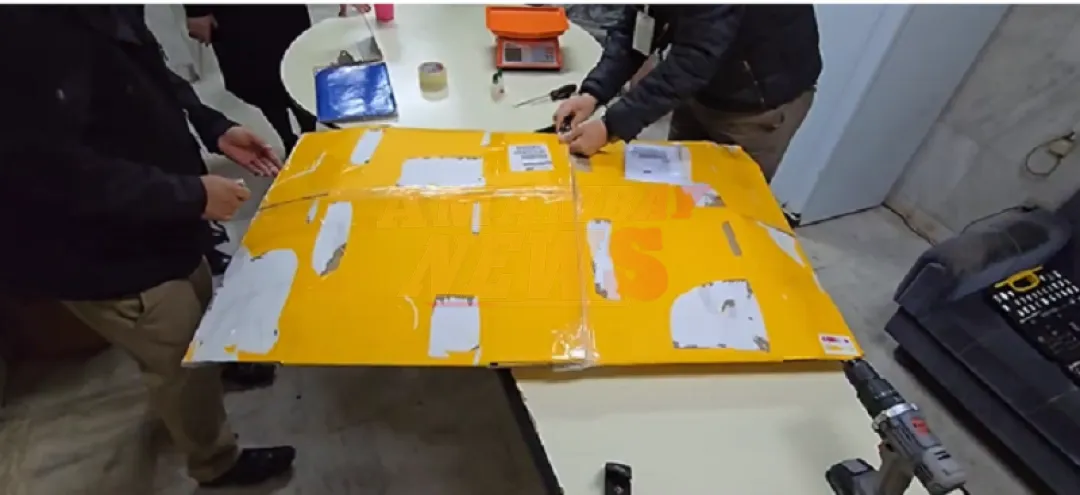 Hallan cocaína dentro de pantalla tipo Led