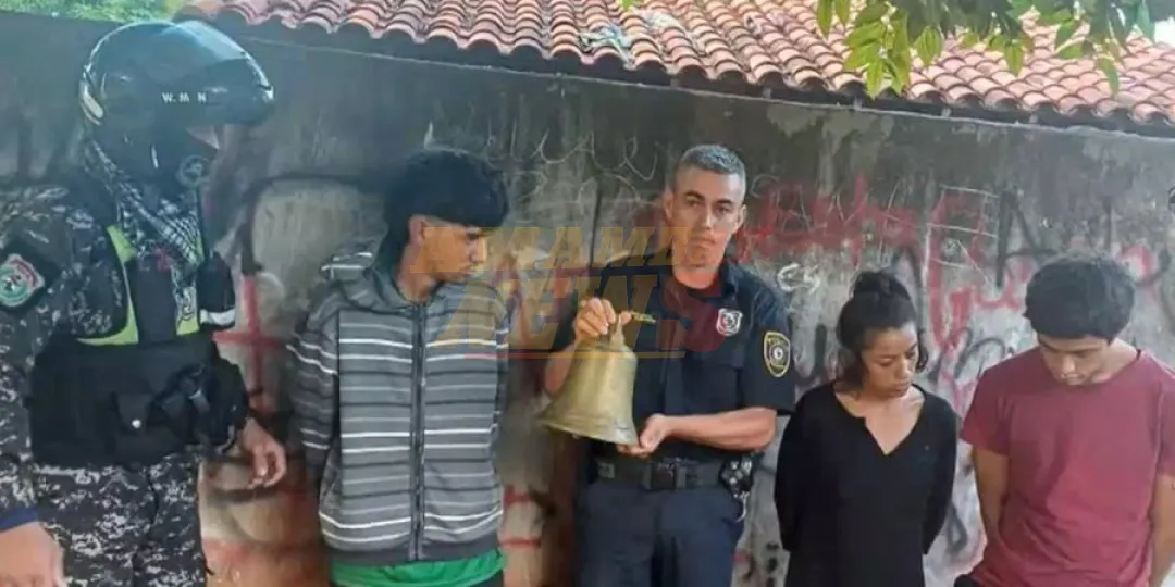 Capiatá: recuperan campana robada de una iglesia y detienen a los supuestos autores