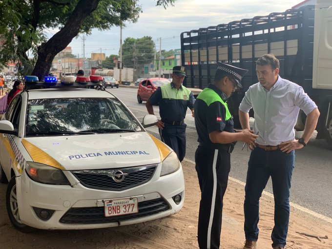 Ya se aplicaron las primeras multas por invadir el carril único en la exruta Transchaco