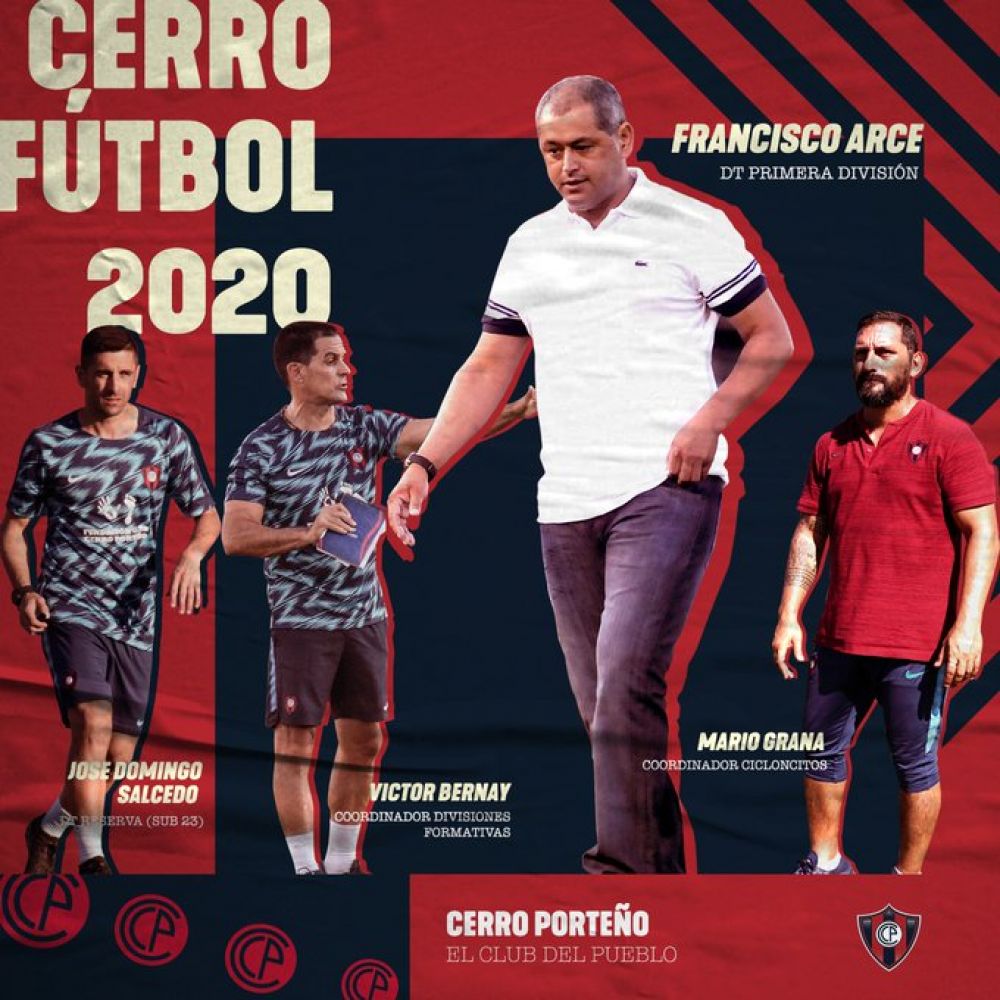 Raúl Zapag, presidente de Cerro Porteño, confirmó a Francisco Arce como entrenador
