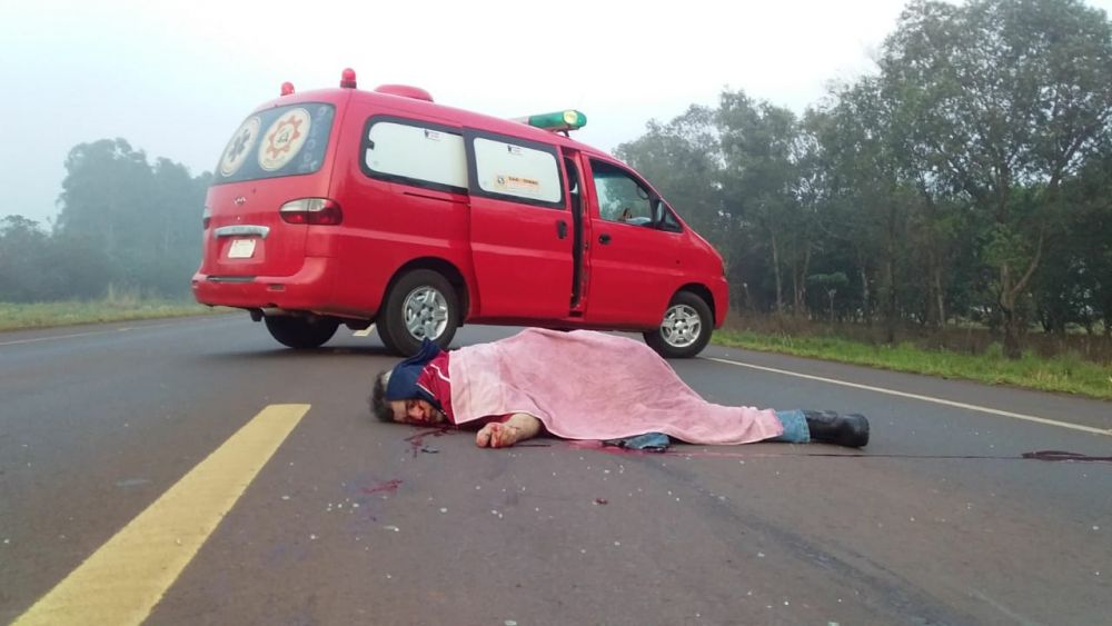 Policía pierde la vida en grave accidente sobre ruta en Pedro Juan Caballero
