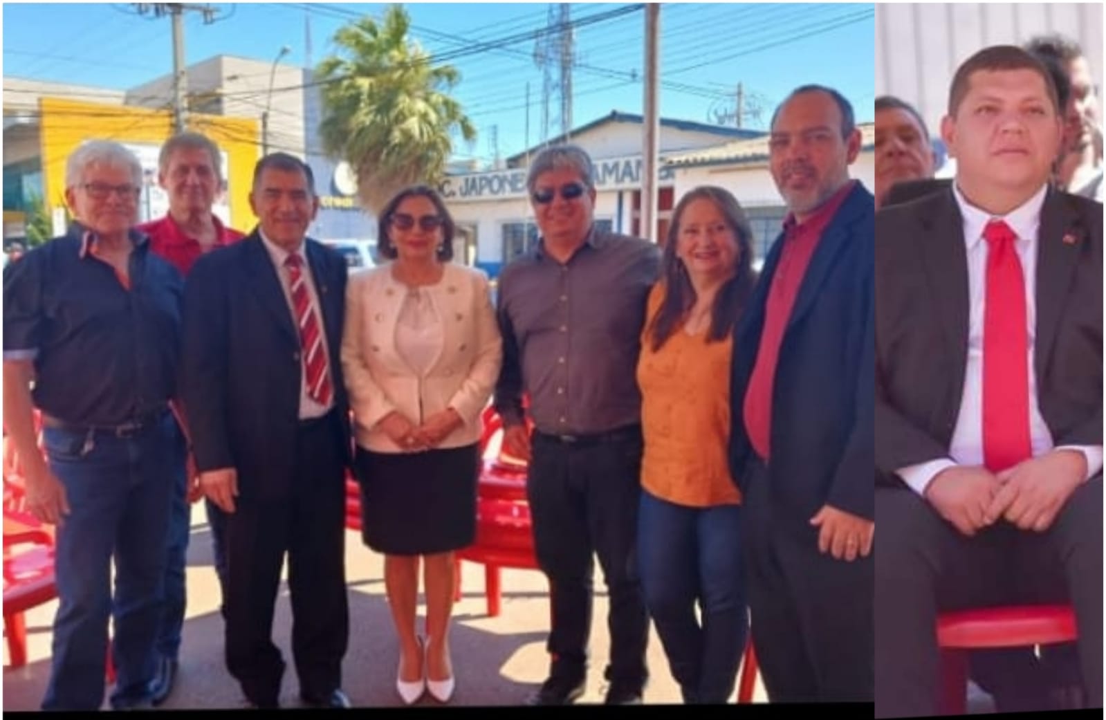 "Cartistas" festejaron distanciados de Juancho Acosta, aniversario del Partido Colorado