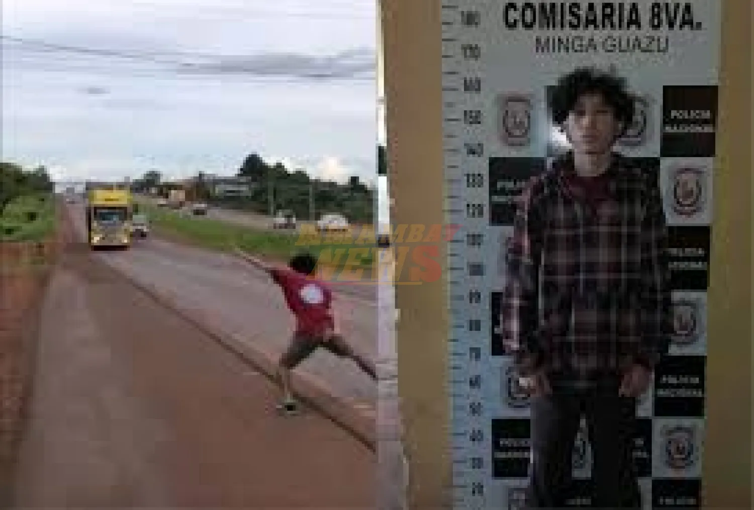 Policía detiene a joven que salía al paso de camiones como desafío para subir a TikTok