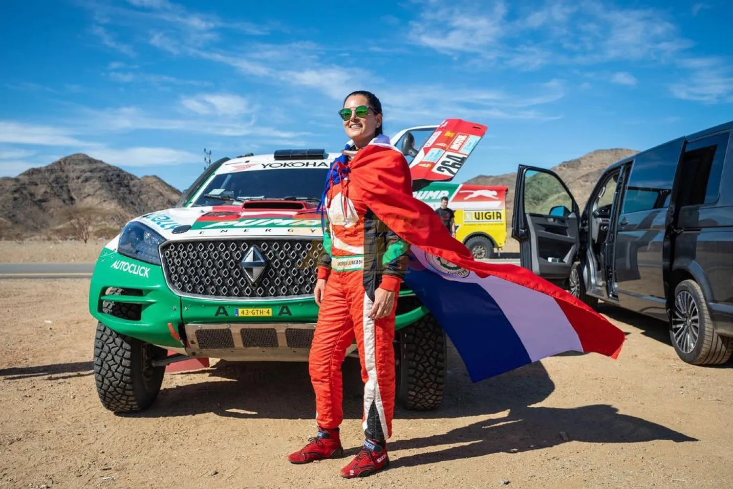 Andrea Lafarja hará historia como la primera mujer paraguaya en competir en un rally mundial