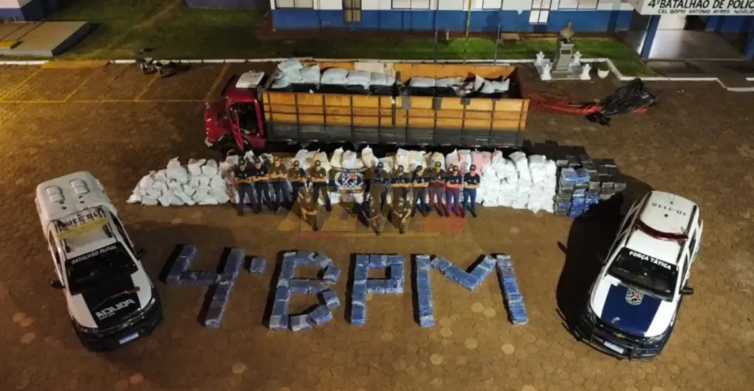 PM incauta más de 8 toneladas de marihuana en Ponta Porã
