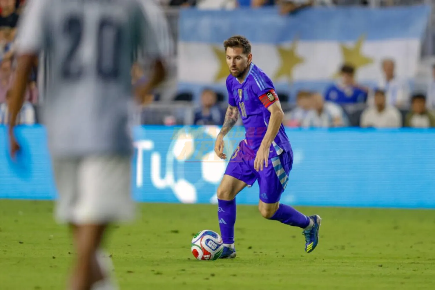 Argentina se pasea ante Puerto Rico en Miami en la vuelta de Messi