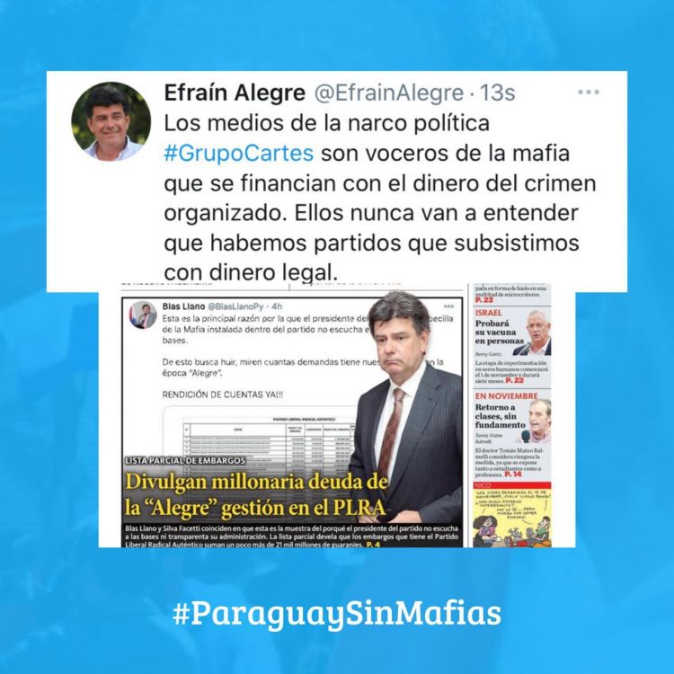 Efraín Alegre: Los medios de la narco política