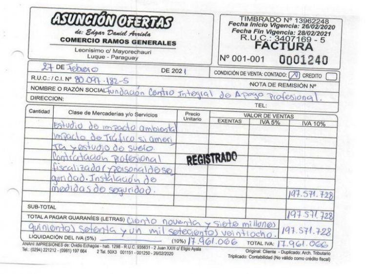 Denuncian otra facturación irregular de la Gobernación de Central