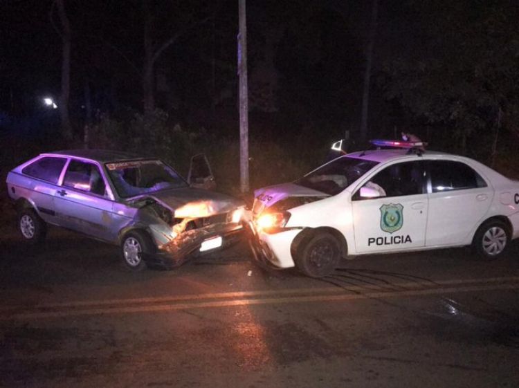 Conductor alcoholizado impacta contra patrullera en Capiatá