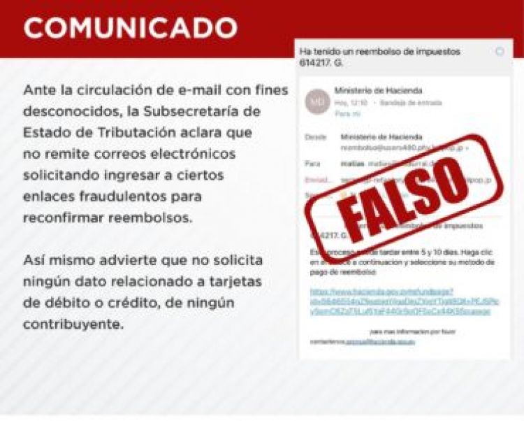 Advierten sobre esquema de estafa a través de correos fraudulentos