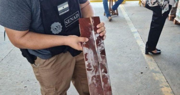 Senad incauta carga de cocaína en un contenedor en Villeta