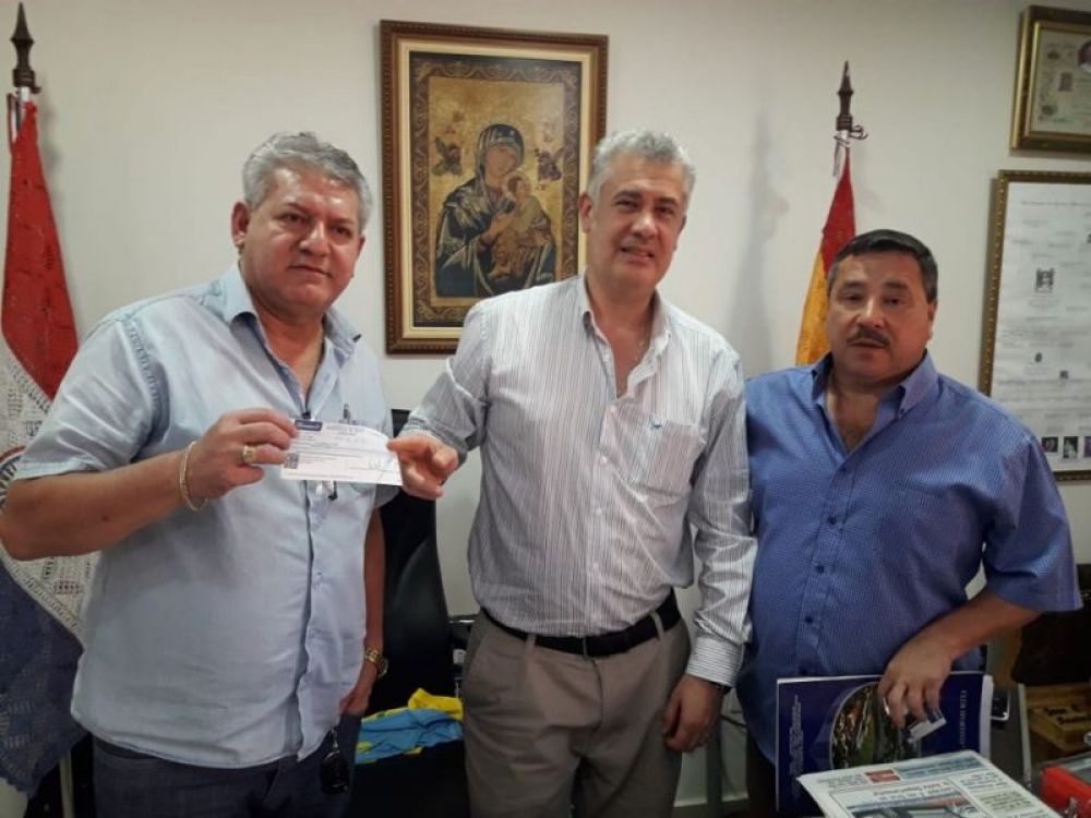 Club 2 de Mayo recibió aporte económico del intendente de Pedro Juan Caballero