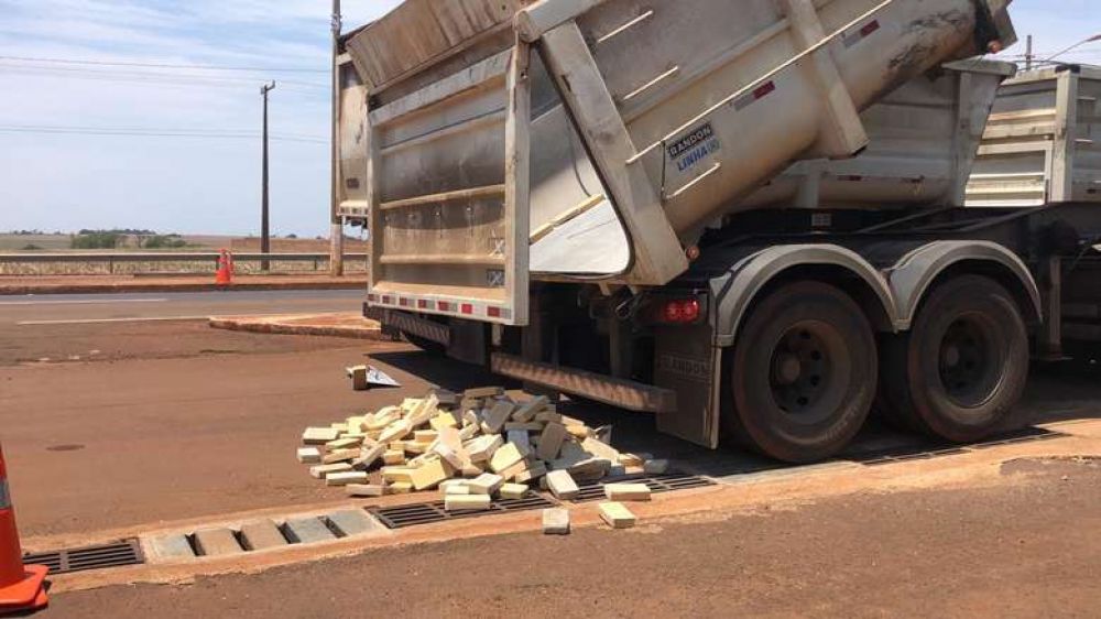 La carga de cocaína incautada en Dourados pesaba 652 kilos