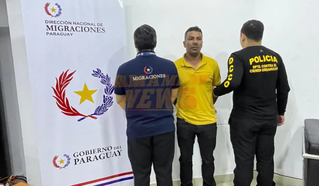 Fugitivo brasileño detenido en el Aeropuerto Silvio Pettirossi será entregado a autoridades del Brasil