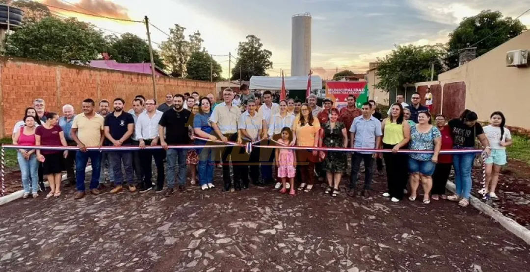 Administración Ronald Acevedo inaugura obra en Barrio Gral. Genes de Pedro Juan Caballero