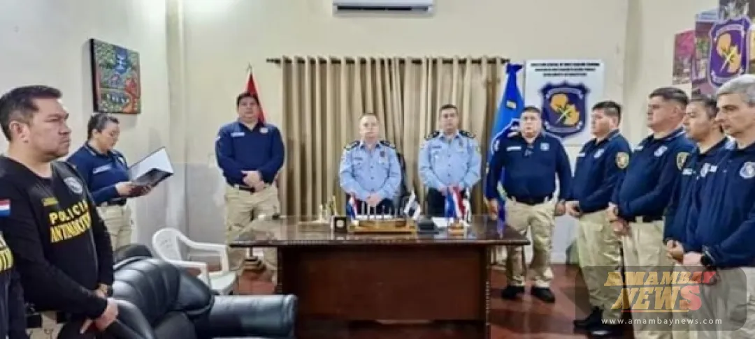 Comisario César Diarte asume como jefe Antinarcóticos policial