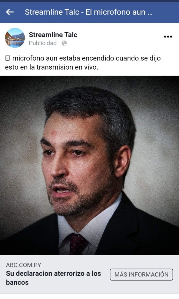 Mitic advierte de intentos de estafa o spam con noticias falsas sobre el presidente Abdo