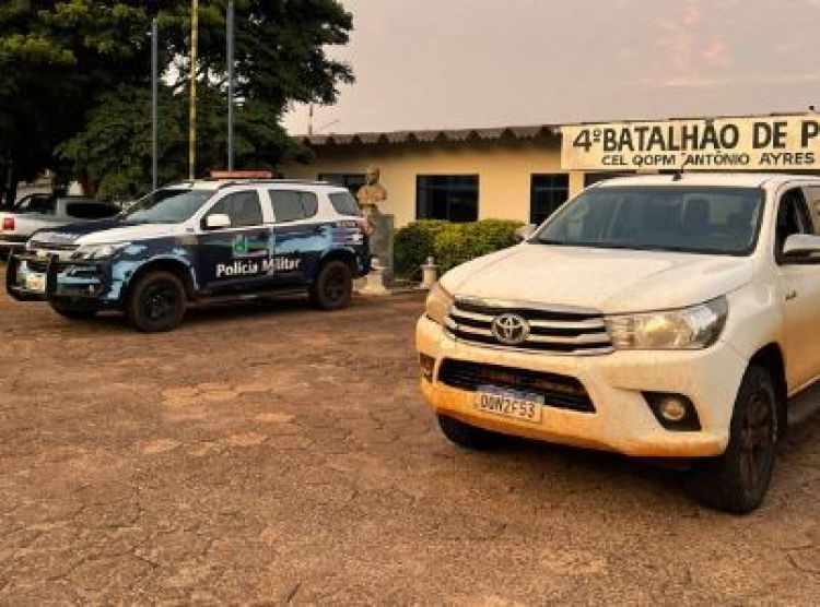PM recupera en minutos Hilux robada en Ponta Porã