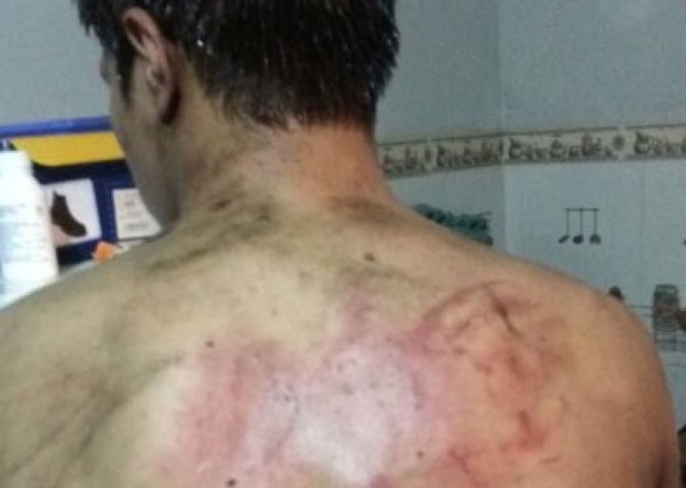Brutal bautismo en facultad de veterinaria de Caazapá