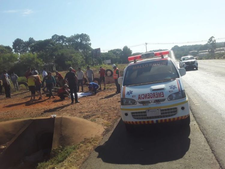 Adolescente de 15 años, falleció tras accidente al costado de la ruta Py 02