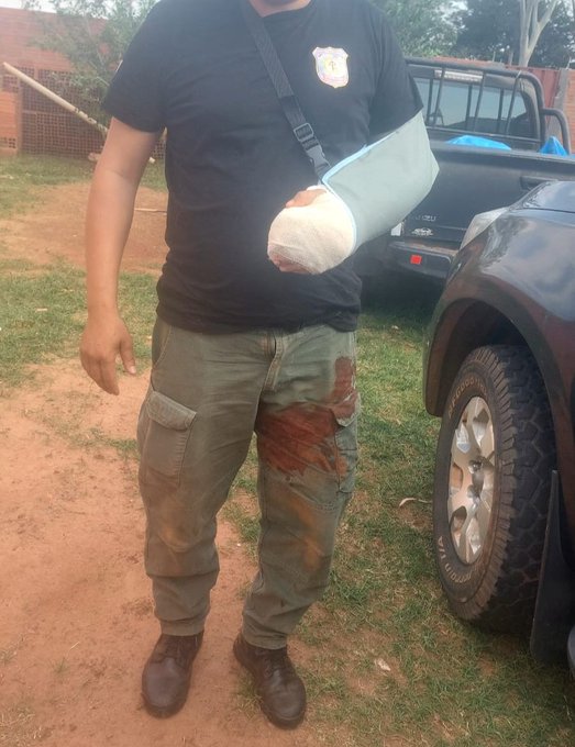 Personal policial herido durante tarea investigativa