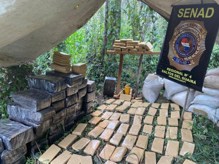 SENAD desmantela narcocampamento instalado en bosques de Canindeyú