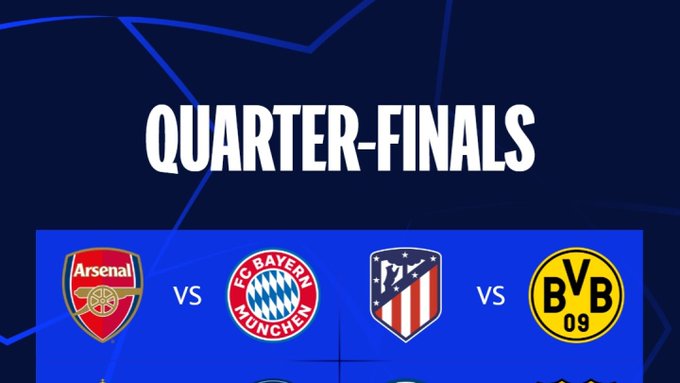 Definidos los cruces de cuartos en la Champions