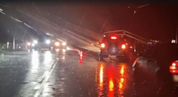 SEN reportó que las zonas más afectadas por el temporal fueron Ypané y Caaguazú