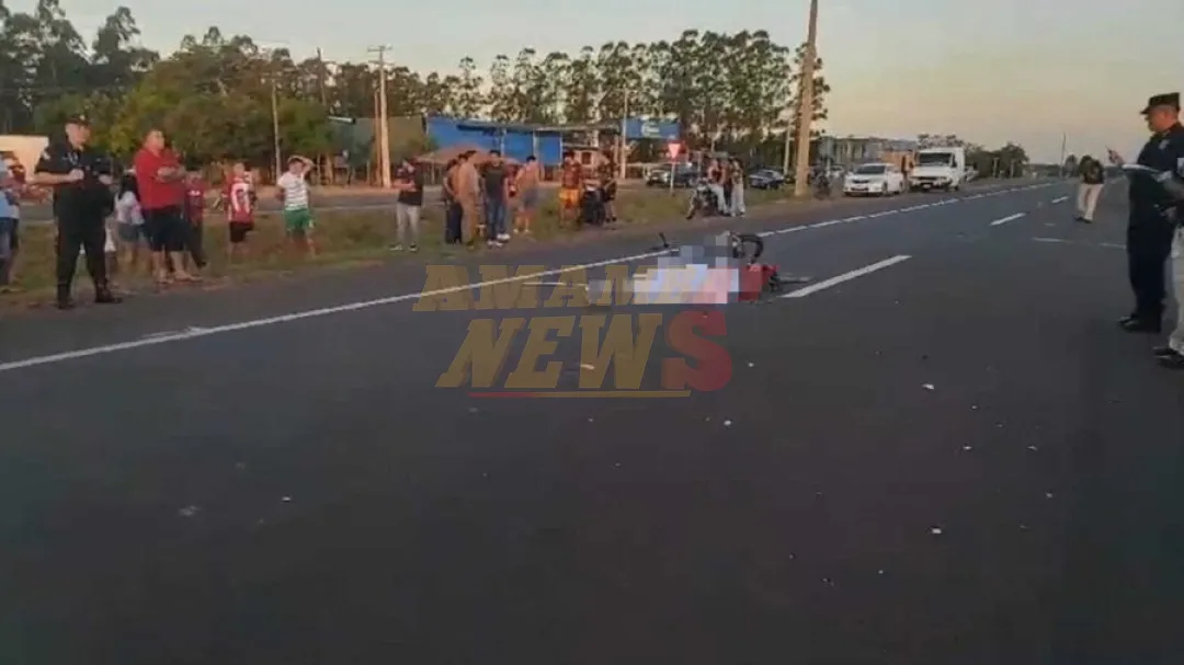 Imprudencia se cobra la vida de un motociclista en Caaguazú