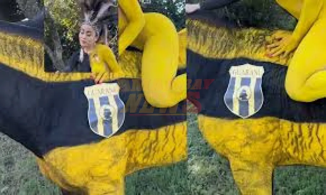 Modelo bajo investigación por haber pintado un caballo para sesión de fotos