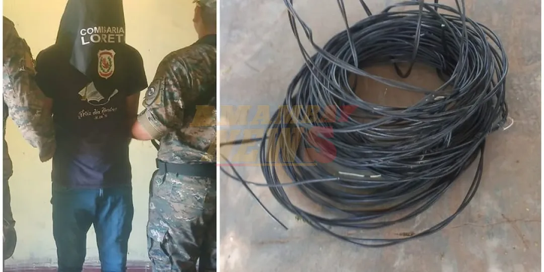 Detienen a hombre por robo de cable en cementerio de Loreto