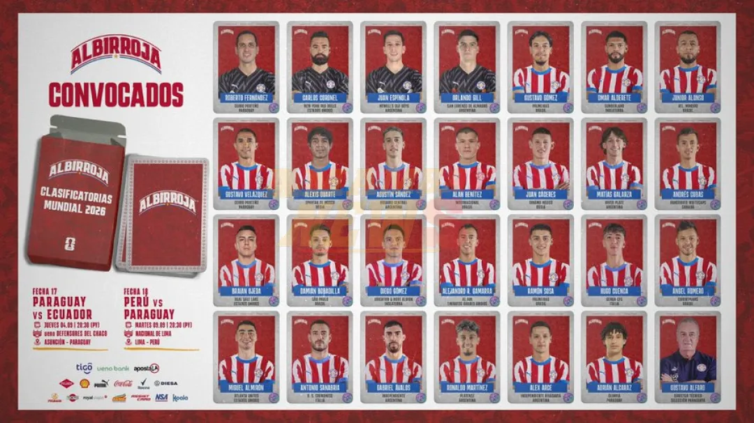 Estos son los 27 convocados a la Albirroja para asegurar un lugar en el Mundial