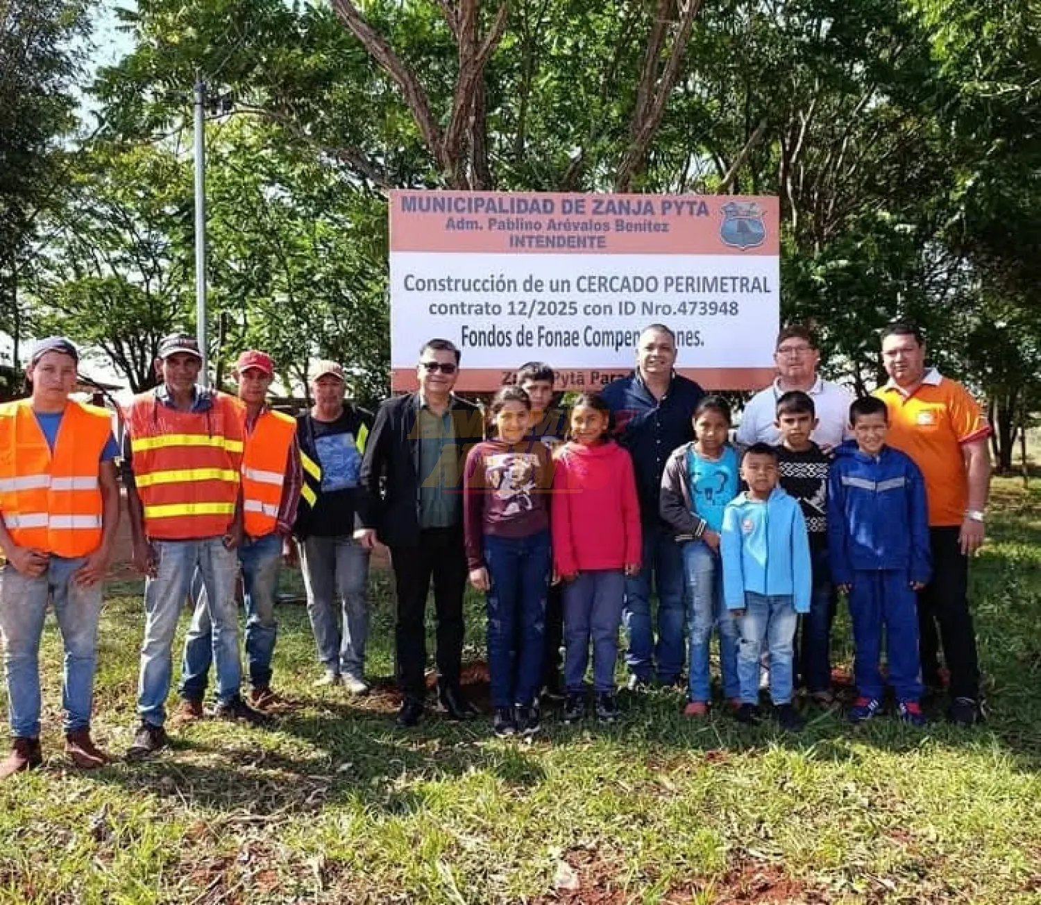 Intendente inició obras en escuela del distrito de Zanja Pytã