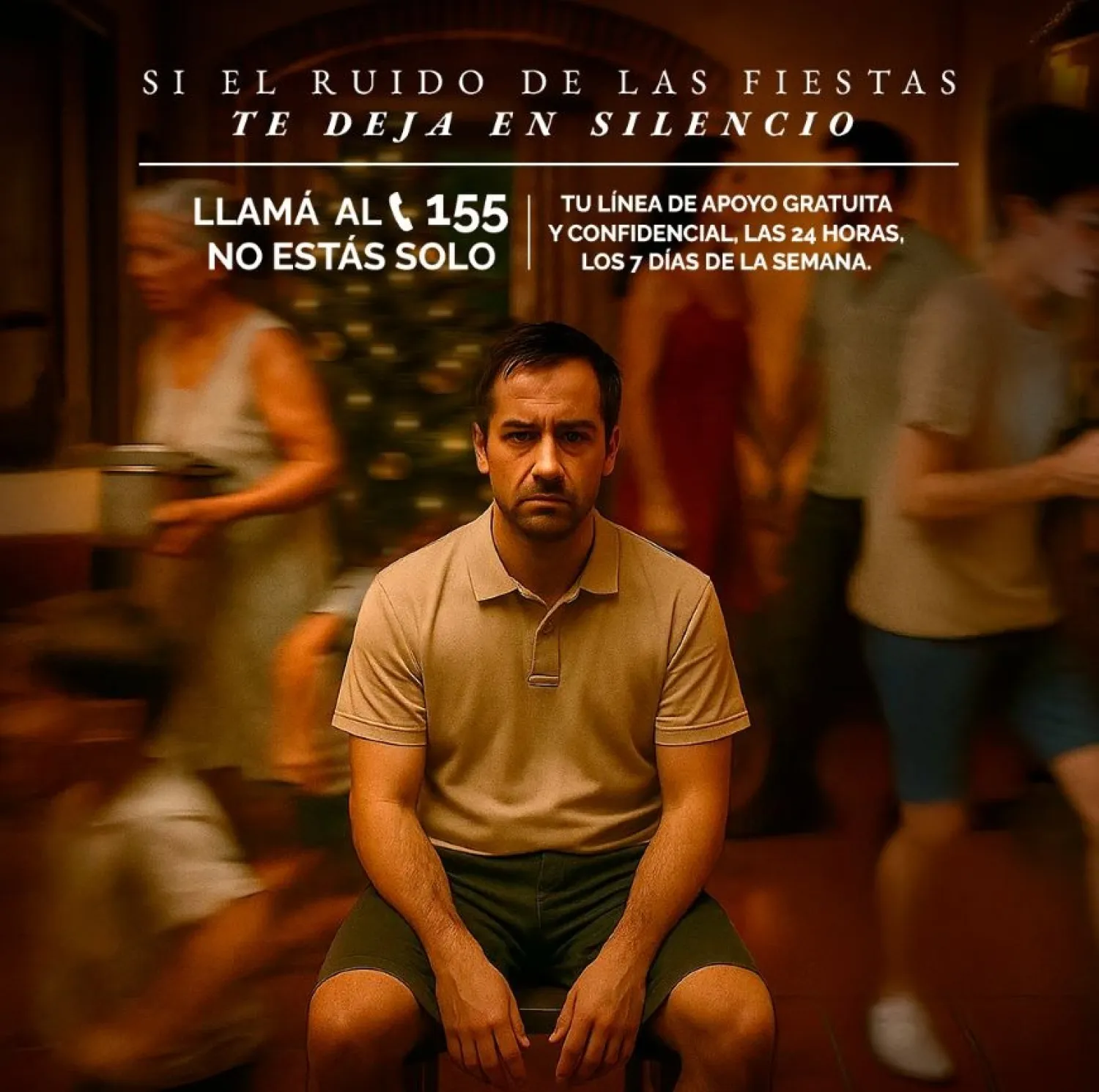 “No estás solo”: 155, la línea de apoyo emocional, gratuita y confidencial