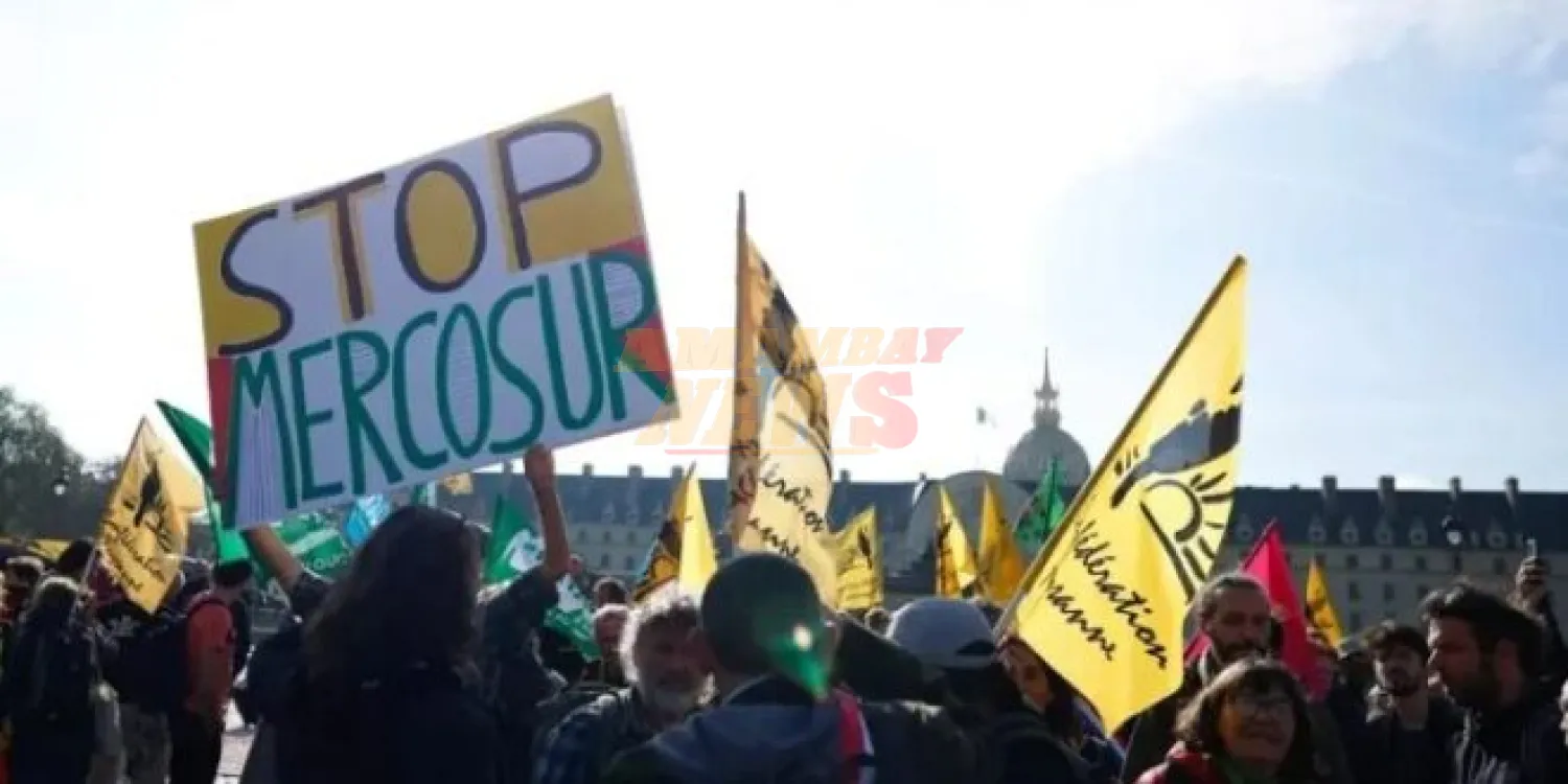 Masiva marcha en París contra el acuerdo UE-Mercosur