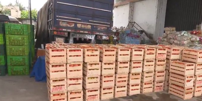 Decomisan 50 toneladas de tomates de contrabando