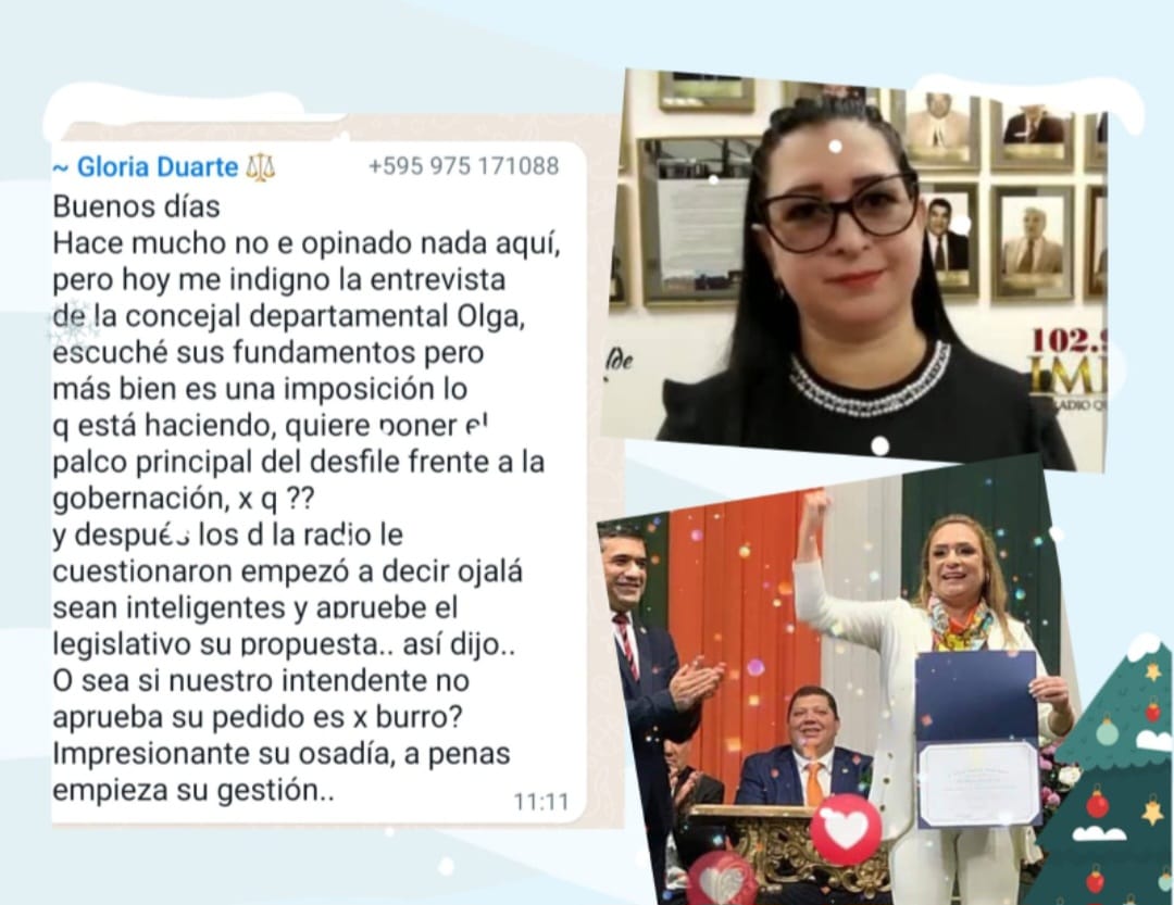 Impresionante la osadía de la concejala Olga Gomes, dice abogada Gloria Duarte