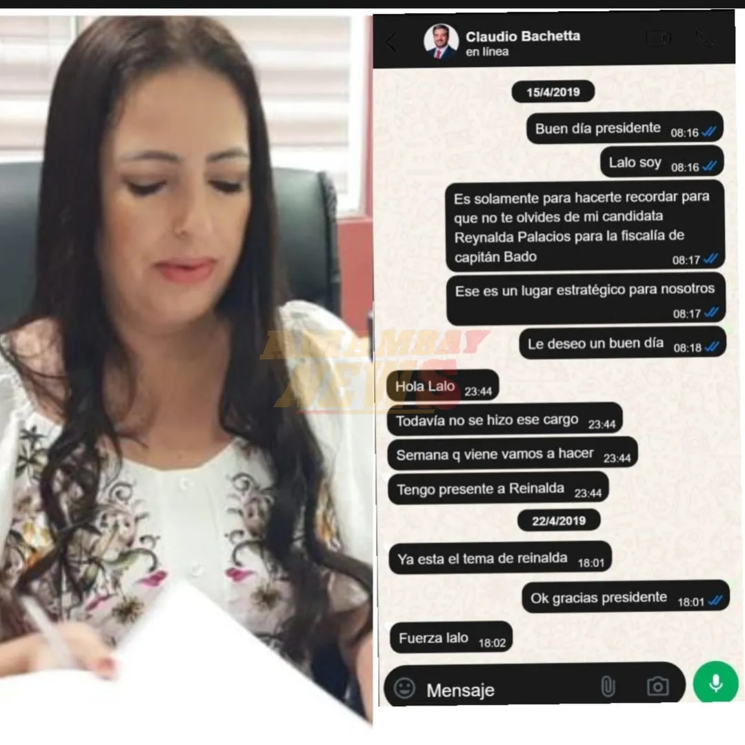 Chats De Lalo: Sobre Reinalda Palacios, “a esa yo le puse como Fiscal”
