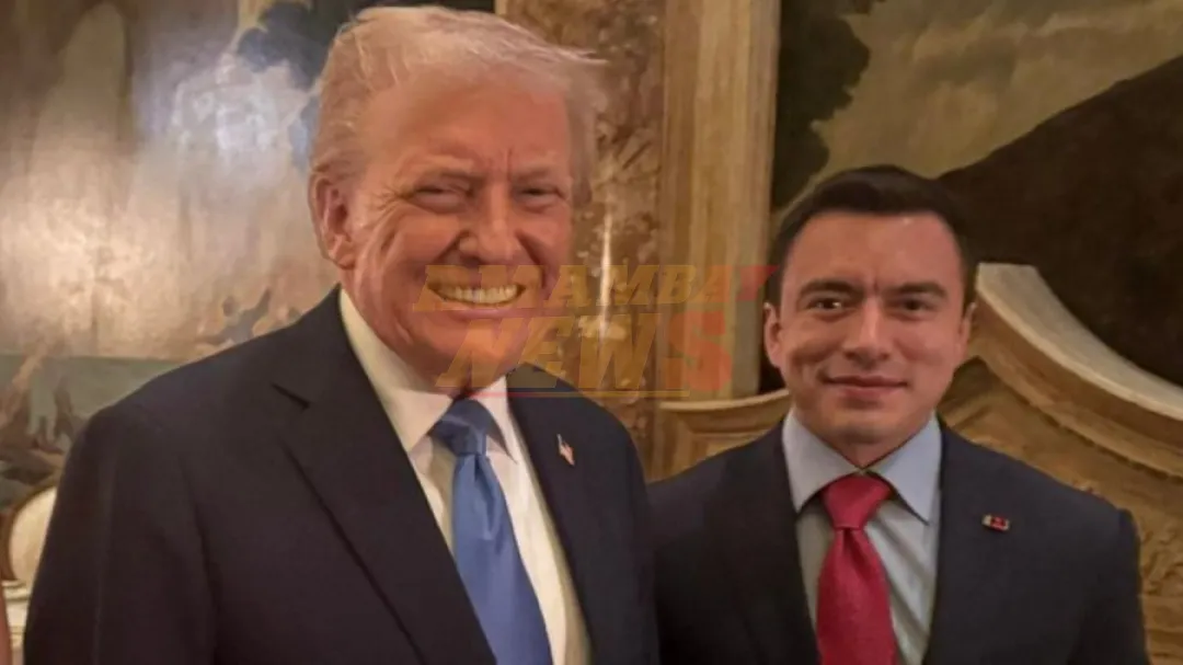 Noboa se reúne con Trump en Mar-a-Lago en plena campaña por la reelección en Ecuador