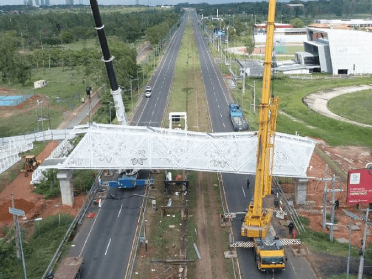 Gasto de más de G. 14 mil millones en puente peatonal desata críticas a MOPC