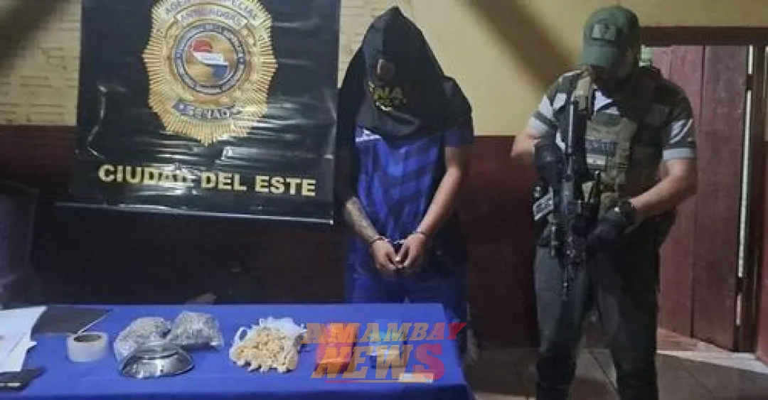 Senad detiene a dos personas y requisa 7 mil dosis de drogas
