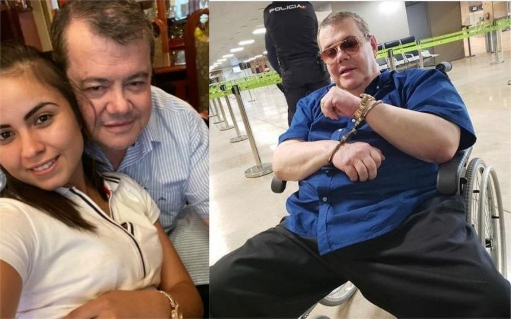 Friedmann fue con su esposa a España y terminó esposado