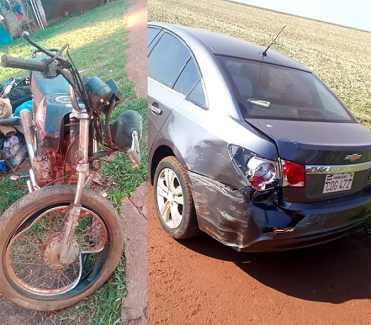 Motociclista muere luego de chocar violentamente contra un automóvil en San Alberto