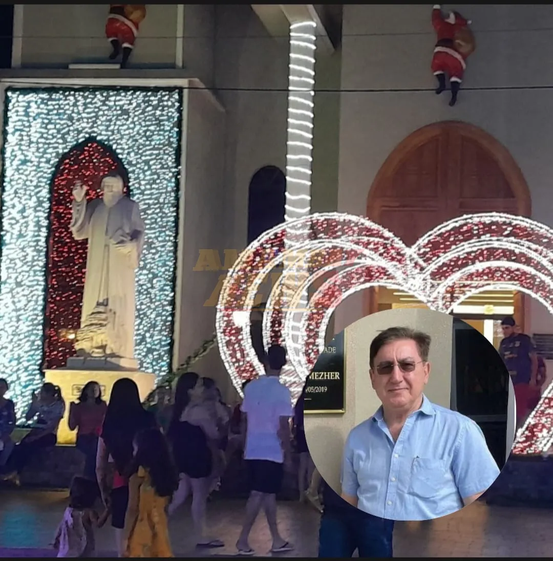 Pedro Mezher también cumplió con Ponta Porã e ilumina y ornamenta Iglesia