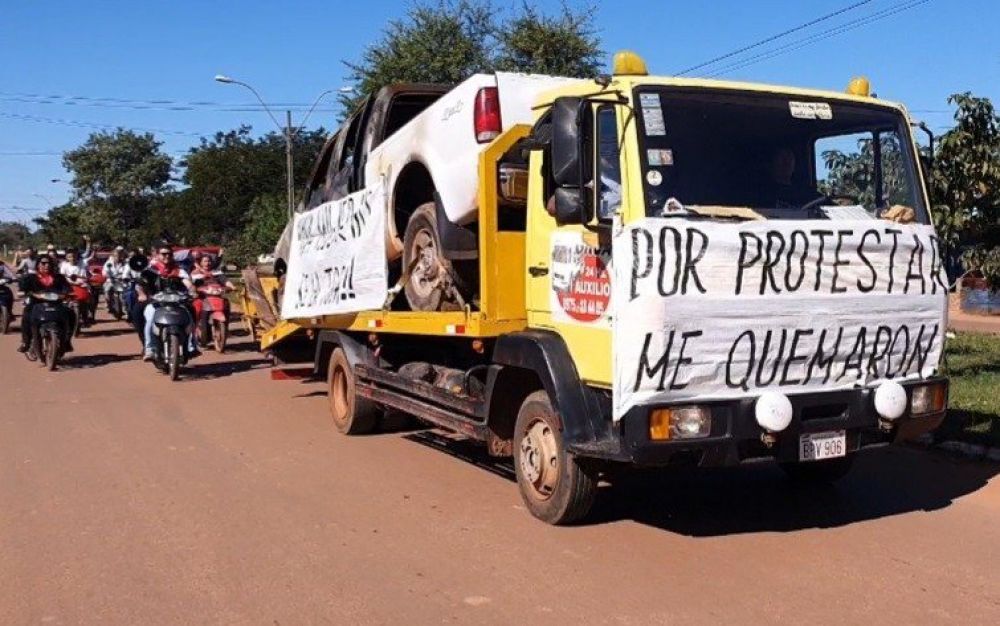Caravana de repudio a intendente de Concepción por agresión a mujer