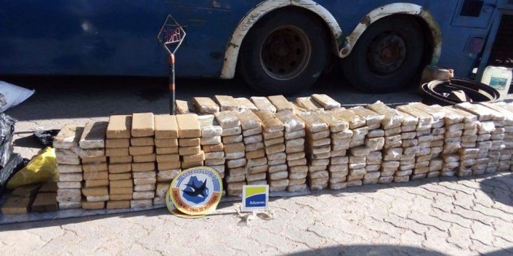 Incautan casi una tonelada de marihuana en bus paraguayo en Uruguay