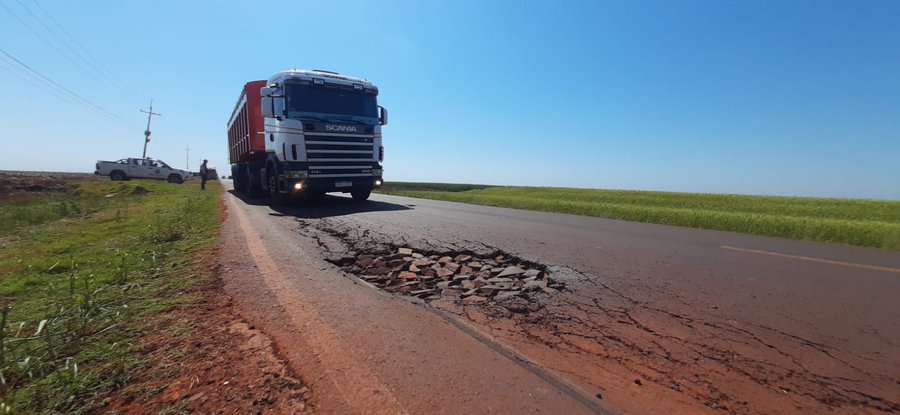 La ruta que conecta Los Cedrales con Santa Rita está cada vez más deteriorada