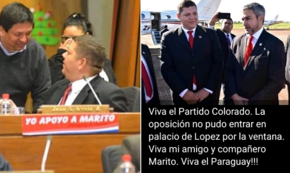 Juancho Acosta: Viva el Partido Colorado, viva mi amigo y compañero Marito